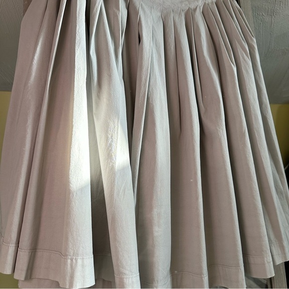 Prada Gray Pleated Above Knee Skirt A-line 38 Authentic Italy Y2K Designer XS - Picture 2 of 10